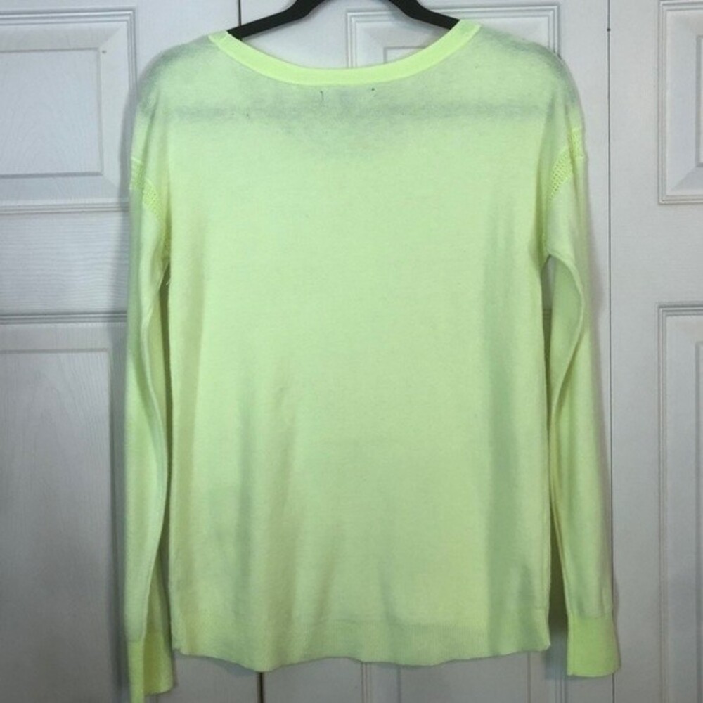 AMERICAN EAGLE X-Small Bright Yellow Pullover Sweater Sweatshirt Crewneck NWT - Picture 7 of 7